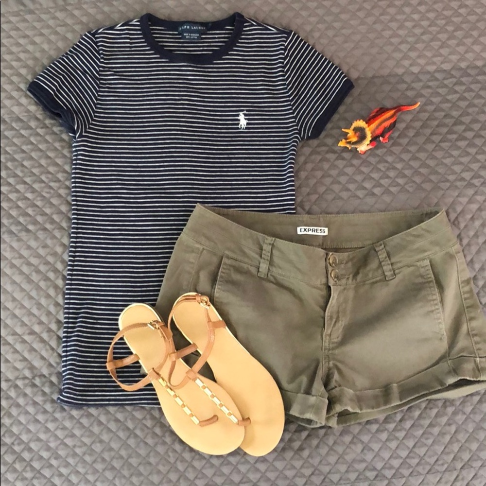Striped Ralph Lauren Crewneck Top
